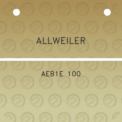 allweiler-aeb1e-100