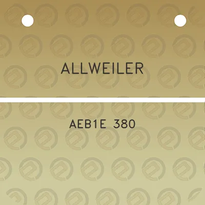 allweiler-aeb1e-380