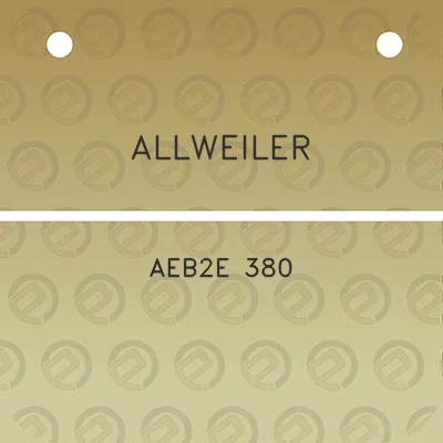 allweiler-aeb2e-380