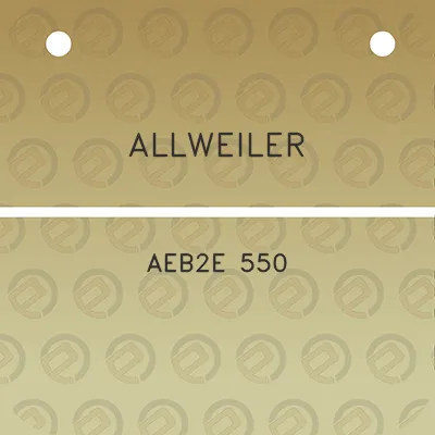 allweiler-aeb2e-550