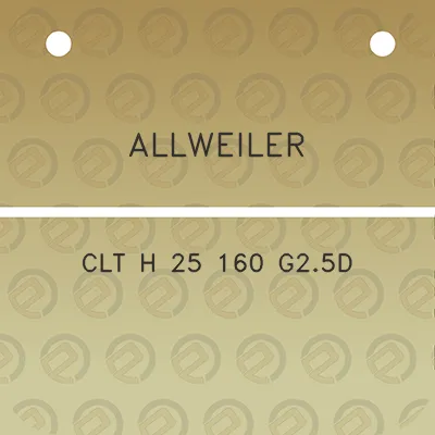 allweiler-clt-h-25-160-g25d