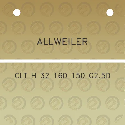 allweiler-clt-h-32-160-150-g25d