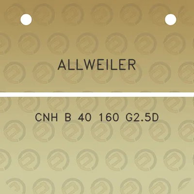 allweiler-cnh-b-40-160-g25d