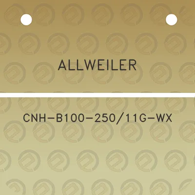 allweiler-cnh-b100-25011g-wx