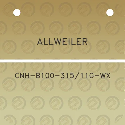 allweiler-cnh-b100-31511g-wx