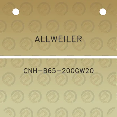 allweiler-cnh-b65-200gw20