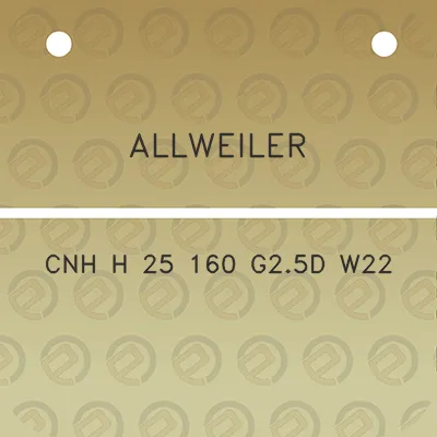 allweiler-cnh-h-25-160-g25d-w22