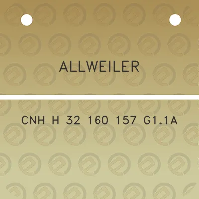 allweiler-cnh-h-32-160-157-g11a