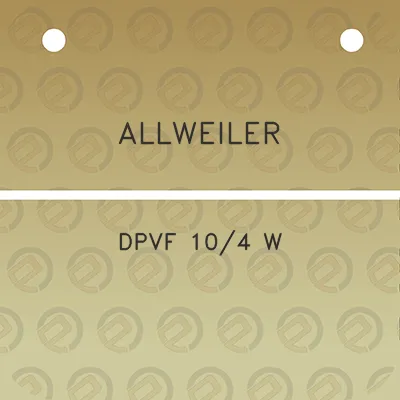 allweiler-dpvf-104-w