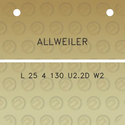 allweiler-l-25-4-130-u22d-w2