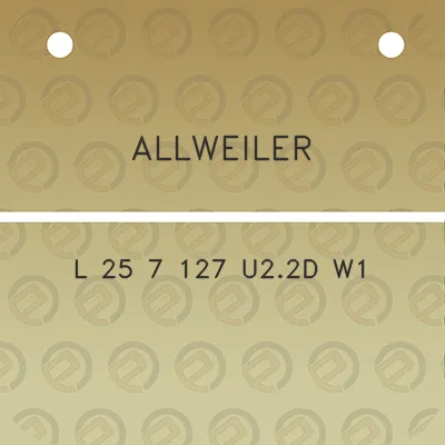 allweiler-l-25-7-127-u22d-w1