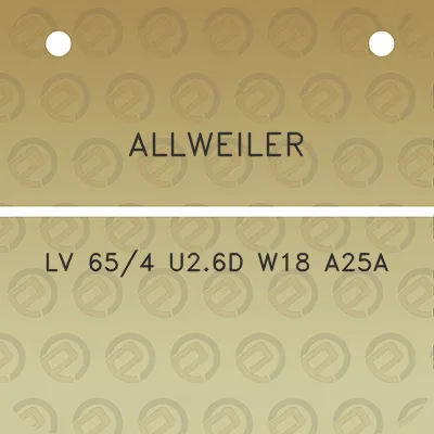 allweiler-lv-654-u26d-w18-a25a