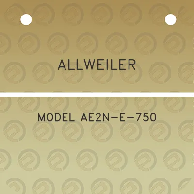 allweiler-model-ae2n-e-750