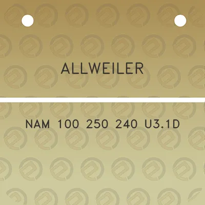 allweiler-nam-100-250-240-u31d