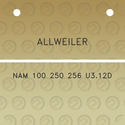 allweiler-nam-100-250-256-u312d