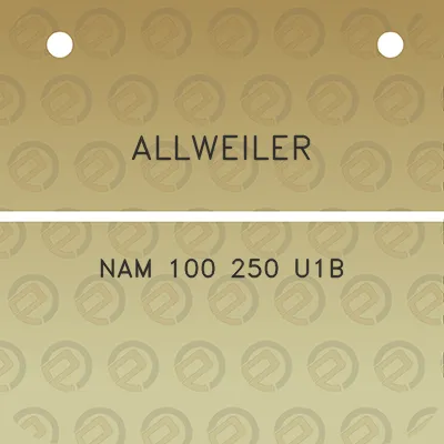 allweiler-nam-100-250-u1b