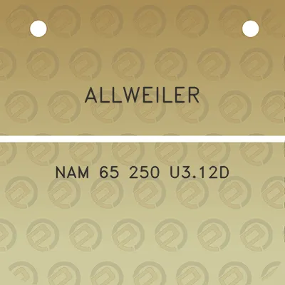 allweiler-nam-65-250-u312d