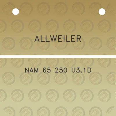 allweiler-nam-65-250-u31d