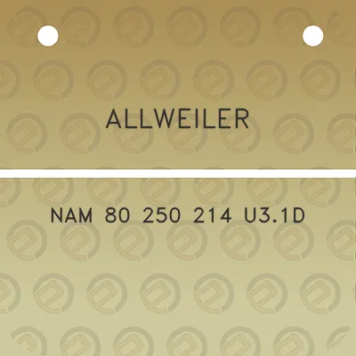 allweiler-nam-80-250-214-u31d