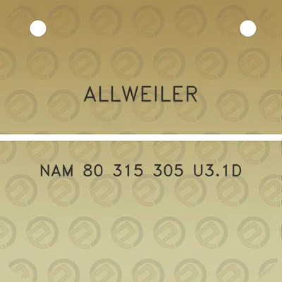 allweiler-nam-80-315-305-u31d