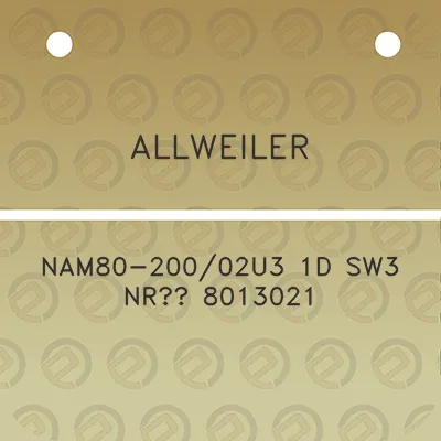 allweiler-nam80-20002u3-1d-sw3-nro-8013021