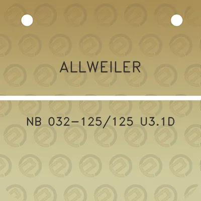 allweiler-nb-032-125125-u31d