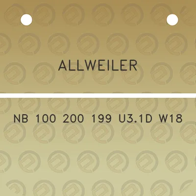 allweiler-nb-100-200-199-u31d-w18