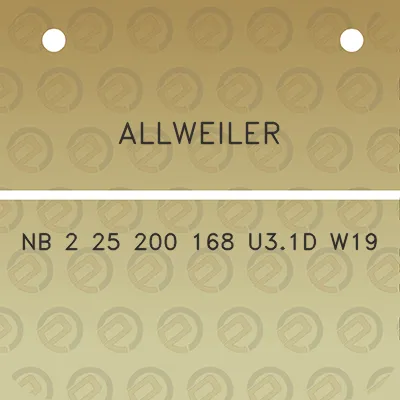 allweiler-nb-2-25-200-168-u31d-w19