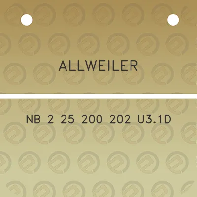 allweiler-nb-2-25-200-202-u31d