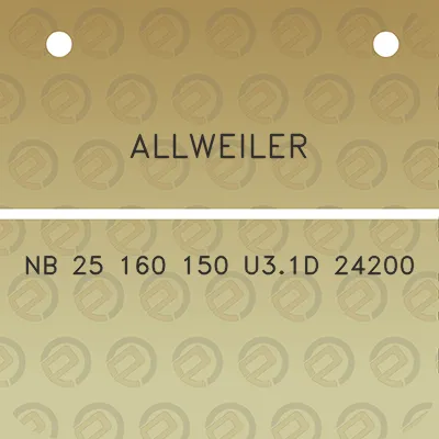 allweiler-nb-25-160-150-u31d-24200