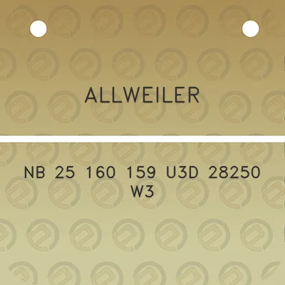 allweiler-nb-25-160-159-u3d-28250-w3