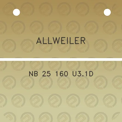 allweiler-nb-25-160-u31d