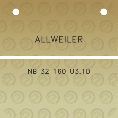 allweiler-nb-32-160-u31d