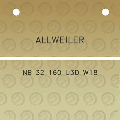 allweiler-nb-32-160-u3d-w18