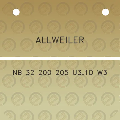 allweiler-nb-32-200-205-u31d-w3