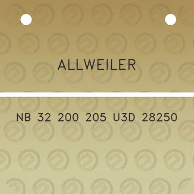 allweiler-nb-32-200-205-u3d-28250