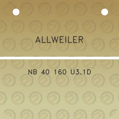 allweiler-nb-40-160-u31d