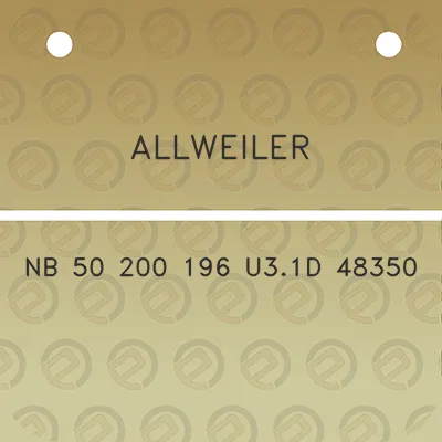 allweiler-nb-50-200-196-u31d-48350