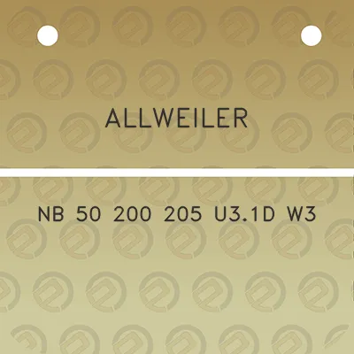 allweiler-nb-50-200-205-u31d-w3