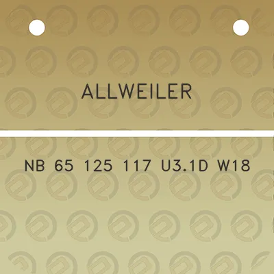 allweiler-nb-65-125-117-u31d-w18