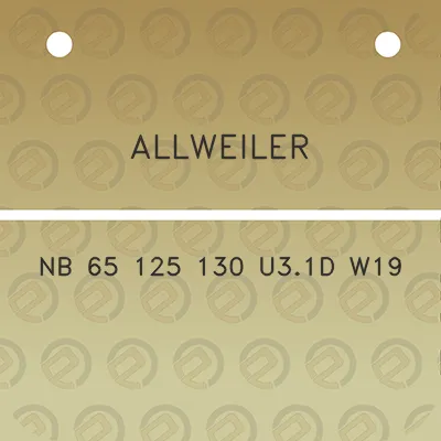 allweiler-nb-65-125-130-u31d-w19