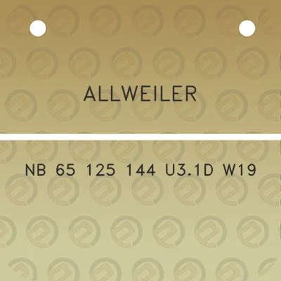 allweiler-nb-65-125-144-u31d-w19