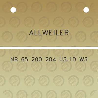 allweiler-nb-65-200-204-u31d-w3