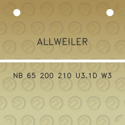 allweiler-nb-65-200-210-u31d-w3