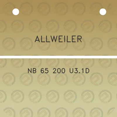 allweiler-nb-65-200-u31d