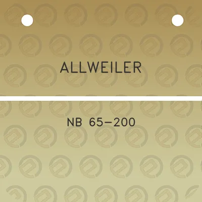 allweiler-nb-65-200