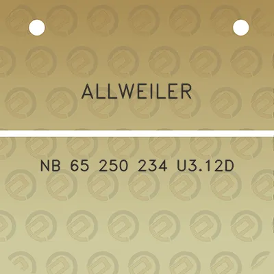 allweiler-nb-65-250-234-u312d