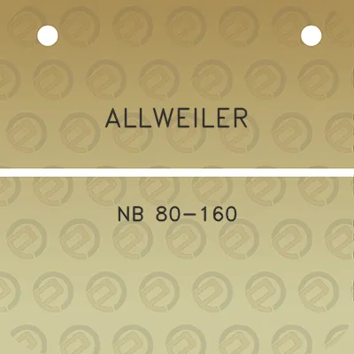 allweiler-nb-80-160