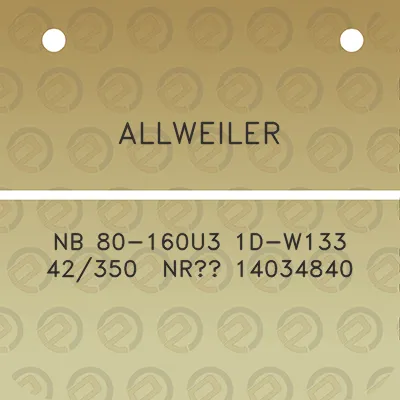 allweiler-nb-80-160u3-1d-w133-42350-nro-14034840