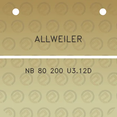 allweiler-nb-80-200-u312d